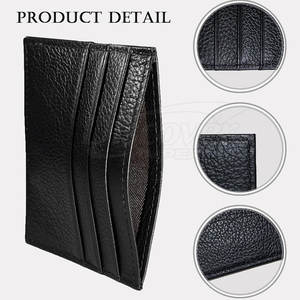 Porte-cartes en cuir personnalisable, vente en gros, qualité supérieure, porte-cartes en cuir de vache véritable pour le rangement des cartes, pour une utilisation quotidienne - Product Image 3