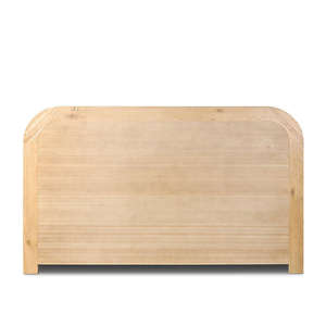 Mid-Century Modern Solid Wood Platform <b>Bed</b> with Leather Paneled Headboard King <b>Queen</b> <b>Size</b> Rustic Bedroom Furniture - Product Image 3