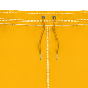 Orange <b>Yellow</b> White Rugby <b>Shorts</b> Drawstring Elastic Waist Contrast Trim Custom Breathable Training Athletic Team Sportswear - Product Image 3