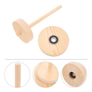 Support en bois écologique AZ ENTERPRISES pour bobines de fil – Design simple pour le tricot à la main – Support pratique pour bobines de fil - Product Image 4