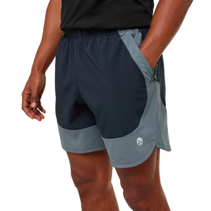 Mens Sport 25 Block 7 Inch Slim Fit Athletic Gym Shorts <b>Lightweight</b> Workout Training Fitness Shorts Heavy Blue <b>Iron</b> Blue - Product Image 4