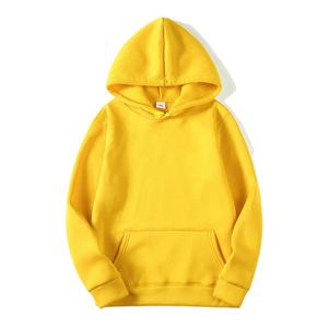 Sweat-shirt à capuche pour homme personnalisé OEM, en coton épais pour l'hiver, basique, décontracté, pour l'extérieur, motif uni, approvisionnement direct d'usine - Product Image 2