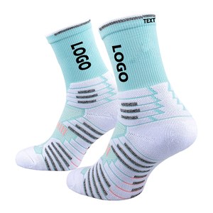 Chaussettes de compression unisexes en coton noir et blanc, confortables, antidérapantes, pour le football et le sport, pour hommes - Grande Vente - Product Image 3