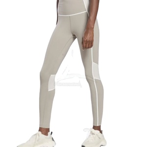 Leggings de yoga pour femmes de style décontracté, de haute qualité, légers, respirants, taille élastique unie, couleurs et logo personnalisés - Product Image 1