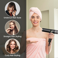 Nouvel Arrivage 2026 – Ensemble Sèche-Cheveux Portable Professionnel Sans Brosse à LED Ionique Puissant Multi-Styler