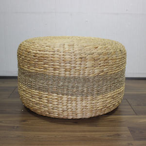 A-Best Selling <b>Woven</b> Natural Strong Durable Seagrass Water Hyacinth <b>Stools</b> Modern Style Home Furniture Handmade in Viet Nam - Product Image 2
