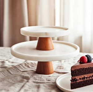 New Design <b>Marble</b> <b>Cake</b> <b>Stand</b> Round Eco-Friendly Classic Design Customized Size Cupcake Sweet <b>Cake</b> <b>Stand</b> - Product Image 4