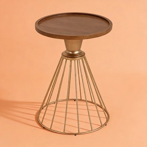 โต๊ะบาร์อะลูมิเนียมหล่อขึ้นรูปพิเศษ ฐานรูปต้นไม้ประดับตกแต่งอย่างประณีต หน้าโต๊ะทรงกลม โครงสร้างแข็งแรง โดดเด่นด้วยความหรูหรา - Product Image 3