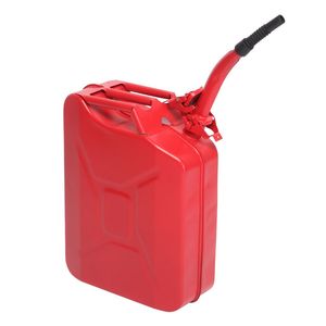 Tanica per Benzina e Diesel in Acciaio Laminato a Freddo Rossa da 20L, Standard USA, con Tubo per Olio - Product Image 3