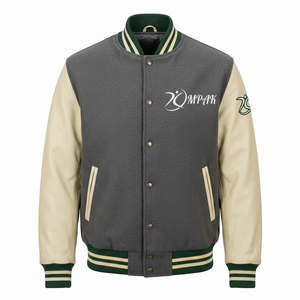 Veste universitaire à capuche tendance hiver avec logo frontal, polyester/coton écologique, coupe classique, style américain - Product Image 1