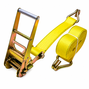 Heavy Duty 8000kg 75mm Ratchet <b>Cargo</b> Strap Polyester with Hooks for Freight Securement Professional OEM Factory Supply - Product Image 6