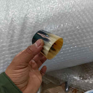 Porte-serviettes en corne de bœuf artisanal de qualité supérieure, accessoire de table de luxe à prix avantageux - Product Image 5