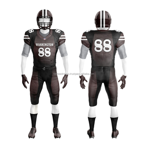 Uniforme personnalisé de football américain 2025 Ensemble de vêtements d'équipe par sublimation nouveau design Maillot en maille respirante et pantalon OEM ODM - Product Image 6