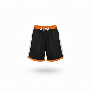 <b>Mens</b> Mesh Basketball Shorts Color Block Contrast Trim Quick Dry Athletic Sports <b>Trunks</b> Loose Fit Gym Workout Bottoms - Product Image 3