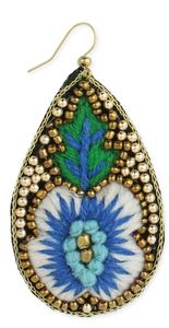 Pendientes de Hilo Colorido con Cuentas Bordadas para Mujer, Joyería Étnica Hecha a Mano, Accesorios de Moda - Product Image 3