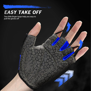 Guantes Profesionales de Halterofilia con Logotipo Personalizado y Soporte Largo para Muñeca – Guantes de Gimnasio de Microfibra Transpirable Perforada – Antideslizantes - Product Image 2