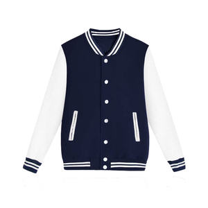 Veste universitaire unisexe de haute qualité, broderie chenille, manches en nylon/coton, col montant, style streetwear, personnalisable pour le basketball - Product Image 4