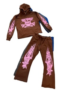 Fashion <b>Tracksuit</b> Men Luxury <b>Velour</b> Zip Jacket and Pants Set Contrast Side Stripe Slim Fit Designer Style Sweatsuit Custom - Product Image 3