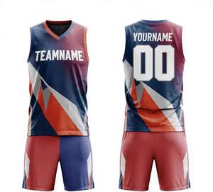 Uniformes de Baloncesto Transpirables de Poliéster 100% con Diseño Personalizado OEM para Mujeres, Hombres y Adultos, Tallas Grandes, Color Personalizado, Conjunto de Camisetas de Equipo Lisas - Product Image 1