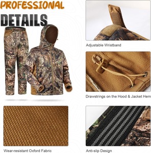 Ensemble veste et pantalon de chasse et de randonnée camouflage de haute qualité, vêtements d'aventure en plein air, fournisseur professionnel - Product Image 3