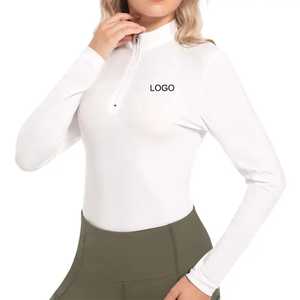 Women’s Equestrian <b>Long</b> <b>Sleeve</b> <b>Base</b> <b>Layer</b> Breathable Riding Performance Top Horse Riding <b>Base</b> <b>Layer</b> By Alexandria Industries - Product Image 1
