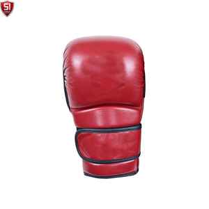 Gants de Sparring MMA en Cuir PU Premium, Design à Doigts Ouverts, Sangle de Poignet Réglable, Fermeture Auto-agrippante, Rembourrés pour Arts Martiaux et Boxe - Product Image 2