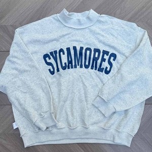 Greece OEM Crew <b>Neck</b> <b>Mock</b> <b>Neck</b> Sweatshirt Cotton Fleece Leopard Print Chenille Letter Tackle Twill Pullover - Product Image 4