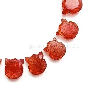 Perles sculptées à la main en forme de chat pour la fabrication de bijoux en quartz, pierre précieuse naturelle - Product Image 2