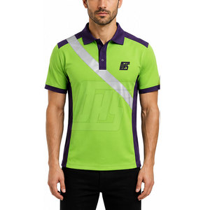 Polos de travail pour hommes élégants à manches courtes, chemises à col en tissu doux et respirant, coupe ajustée, vêtements décontractés pour le travail - Product Image 3