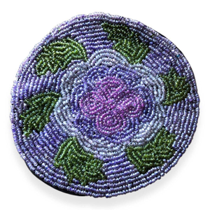Chic Bohemian Premium <b>Beaded</b> Glass <b>Coasters</b> Handmade in India Durable Bar Accessories - Product Image 6