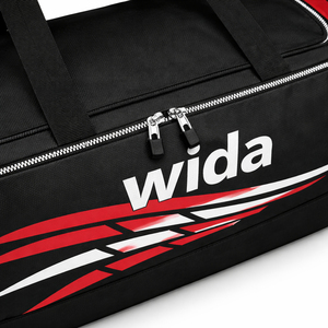 กระเป๋าเดินทางกีฬาคุณภาพสูง ยี่ห้อ Wida Sports เป็นมิตรกับสิ่งแวดล้อม สำหรับทีมกีฬา  รับสกรีนโลโก้  สำหรับอเมริกันฟุตบอล  ผลิตจากโพลีเอสเตอร์ 1680D  ความจุ 50-70 ลิตร ทนทาน - Product Image 6