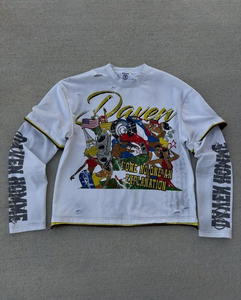 Impression personnalisée, t-shirt pour homme en coton 100%, 450 g/m², t-shirt blanc uni hip-hop, haute qualité, personnalisé - Product Image 3