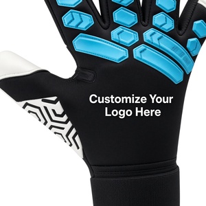 Gants de gardien de but de football personnalisables avec paume en PU antidérapante et protection des doigts pour une utilisation unisexe - Product Image 2