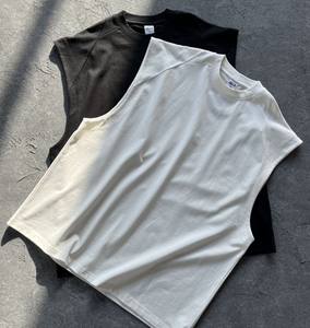 Camiseta sin Mangas Personalizada de Verano, 100% Algodón, para Hombre, de Alta Calidad, Transpirable, de Secado Rápido, Anti-UV, Deportiva, Holgada - Product Image 2