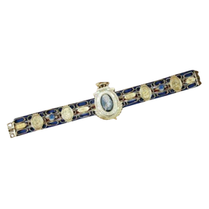 เข็มขัดแชมป์วินเทจ ดีไซน์ทองและน้ำเงินสุดพิเศษ รุ่นสะสมสำหรับนักสะสมมวยปล้ำ เข็มขัดแชมป์คุณภาพสูง - Product Image 6