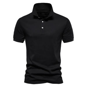Polos de Golf de Poliéster para Hombre, Talla Grande, con Logotipo Personalizable OEM, Polo a Cuadros de Algodón, Corte Ajustado - Product Image 3