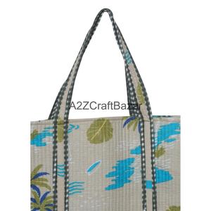 Premium Eco-friendly Durable Cotton Quilted Tote <b>Bag</b> Closure <b>Long</b> Shoulder Strap Soft 100% Cotton Custom - Product Image 2
