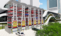 Système rotatif robotique vertical de garage Solutions entièrement automatisées de parking de voiture pour les complexes résidentiels