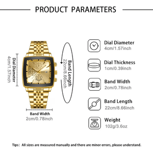 Nouvel ensemble de montres décontractées à la mode pour hommes, avec bracelet. Ensemble bague et collier, montre pour homme en acier inoxydable - Product Image 5
