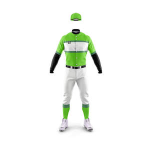 Ensembles d'uniformes de baseball respirants de qualité supérieure 100 %, vêtements de sport unisexes, taille courte et grande taille, séchage rapide, évacuation de l'humidité - Product Image 2