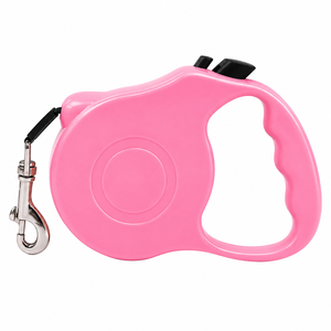 Correa Retráctil Rosa para Perros, Correa Automática para Mascotas con Mango de Plástico, Control de Paseo para Perros Pequeños - Product Image 1