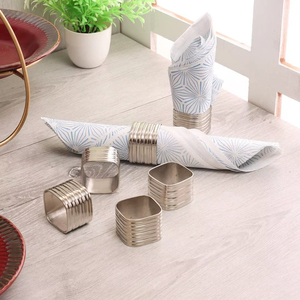 Industrial Classic Round Napkin <b>Caddy</b> with Metal Base Durable for Party Decor Casual Dining Use - Product Image 1