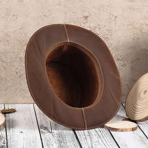 Sombrero de Vaquero Artesanal Vintage de Moda Formal al por Mayor para Viajes al Aire Libre, Deportes y Equitación - Product Image 5