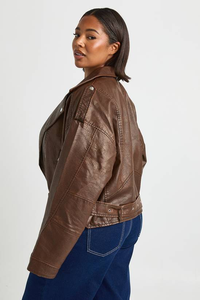 Veste de moto en coton tricoté pour femmes, respirante, imperméable, au design unique, tendance - Product Image 5