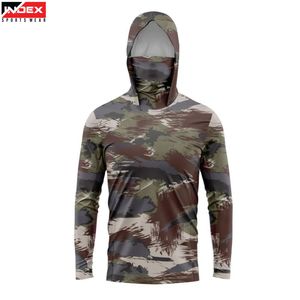 เสื้อฮู้ดตกปลาสำหรับผู้ชาย น้ำหนักเบา พร้อมหน้ากากป้องกันรังสียูวี - Product Image 1