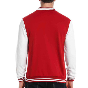<b>White</b> & Red color <b>men</b> fashion varsity <b>jacket</b> Wholesale <b>Men's</b> street wear fashion High Quality Wool Varsity <b>Jacket</b> - Product Image 2