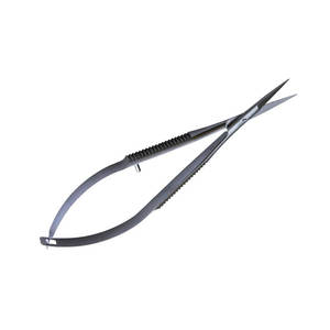 Professional Eyelash Micro Scissors 4.5" Straight Spring Action Extra Sharp Stainless Steel Blunt Tip <b>Beauty</b> <b>Tool</b> - Product Image 6