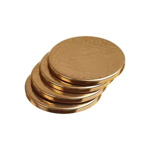 Premium Collection Metal Coasters Set Elegant Beverage <b>Protectors</b> for Wedding <b>Table</b> Restaurant Hotel Bar Party - Product Image 3