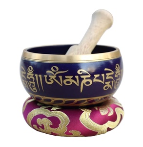 Cuenco de Canto de Nepal al por mayor, cuenco de sonido de Buda para meditación de Yoga, cuenco curativo de sonido de cobre puro, decoración - Product Image 1