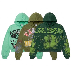 bapehoodies custom <b>Zipper</b> <b>Hoodie</b> Unisex Winter Eco-Friendly Polyester/Cotton Acid Wash Custom Logo Streetwear Vintage <b>Hoodie</b> - Product Image 4